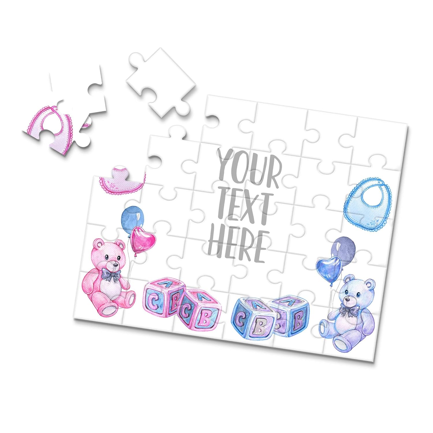 Create Your Own Puzzle Pregnancy Announcement Custom