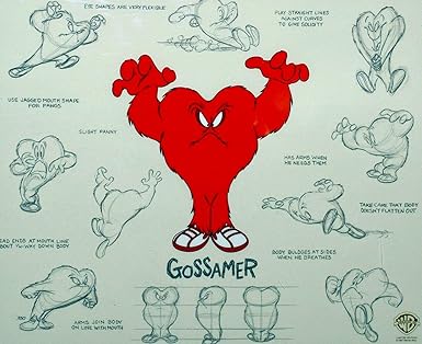 Warner Brothers Animation Cel Gossamer The Monster Model Cell At Amazon S Entertainment Collectibles Store
