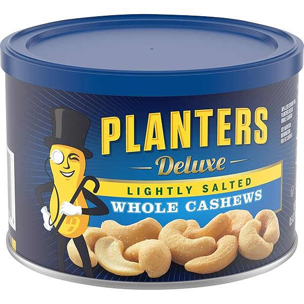 PLANTERS LIGHTLY SALTED WHOLE CASHEWS (8.5 OZ CANISTER)