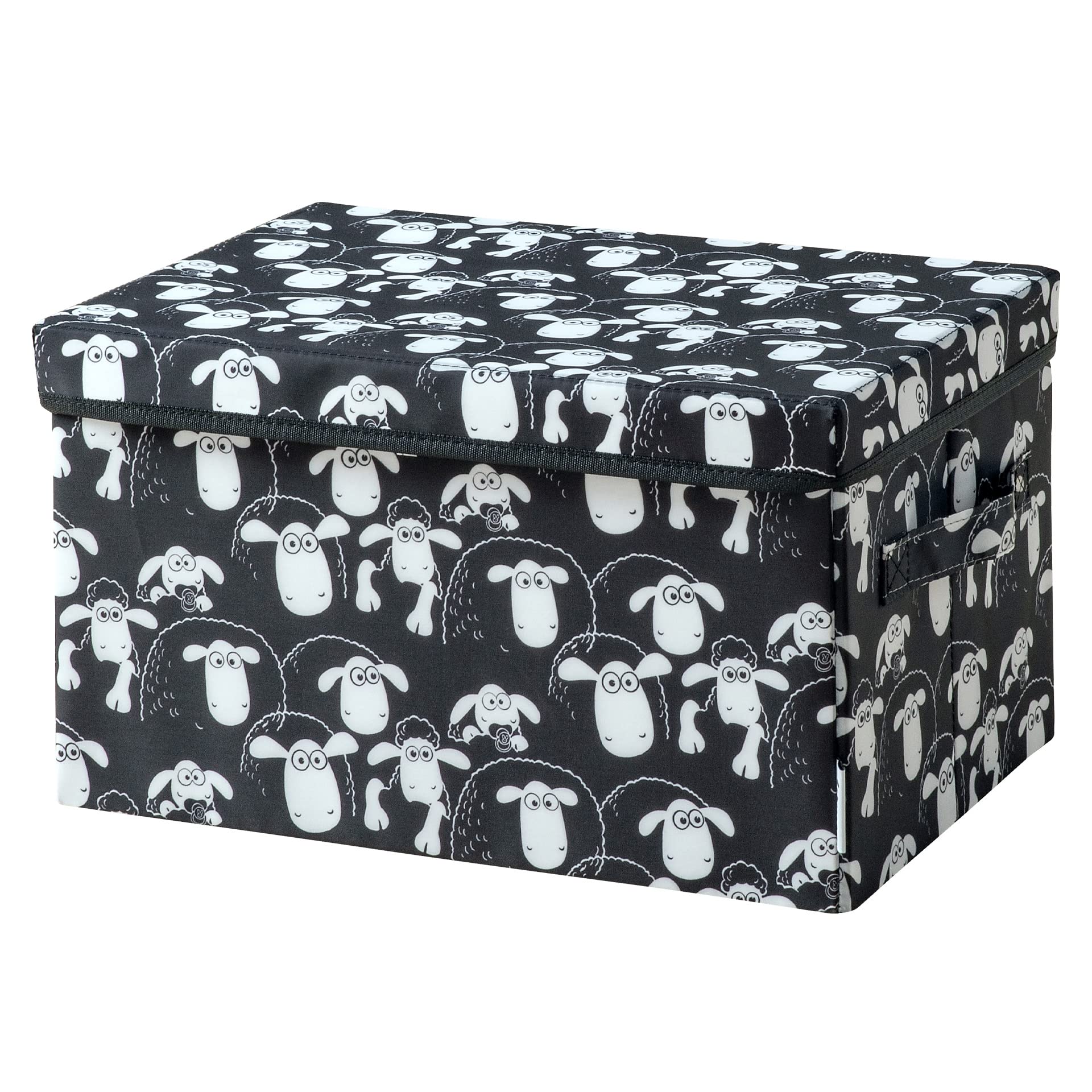 LIFENEY Meets Shaun the Sheep Storage Box with Lid for Children - Box with Iconic Sheep Motif to Store Toys - 37x25x21cm Suitable for Any Children's Room