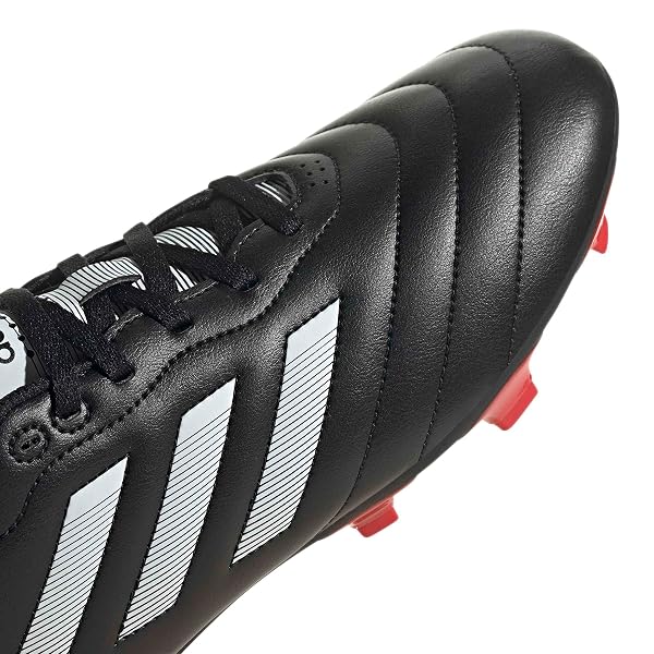 ADIDAS ADULT GOLETTO VIII FIRM GROUND CORE BLACK/WHITE/RED 13