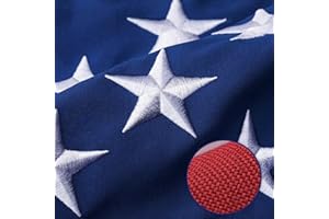 AGUIFLGS American Flag 3x5 Ft Ultra Durable Tear-Resistant Series, Made From Heavy Duty Water Resistant Polyester Canvas Embroidered Stars, Sewn Stripes, Brass Grommerts US Flags Perfect