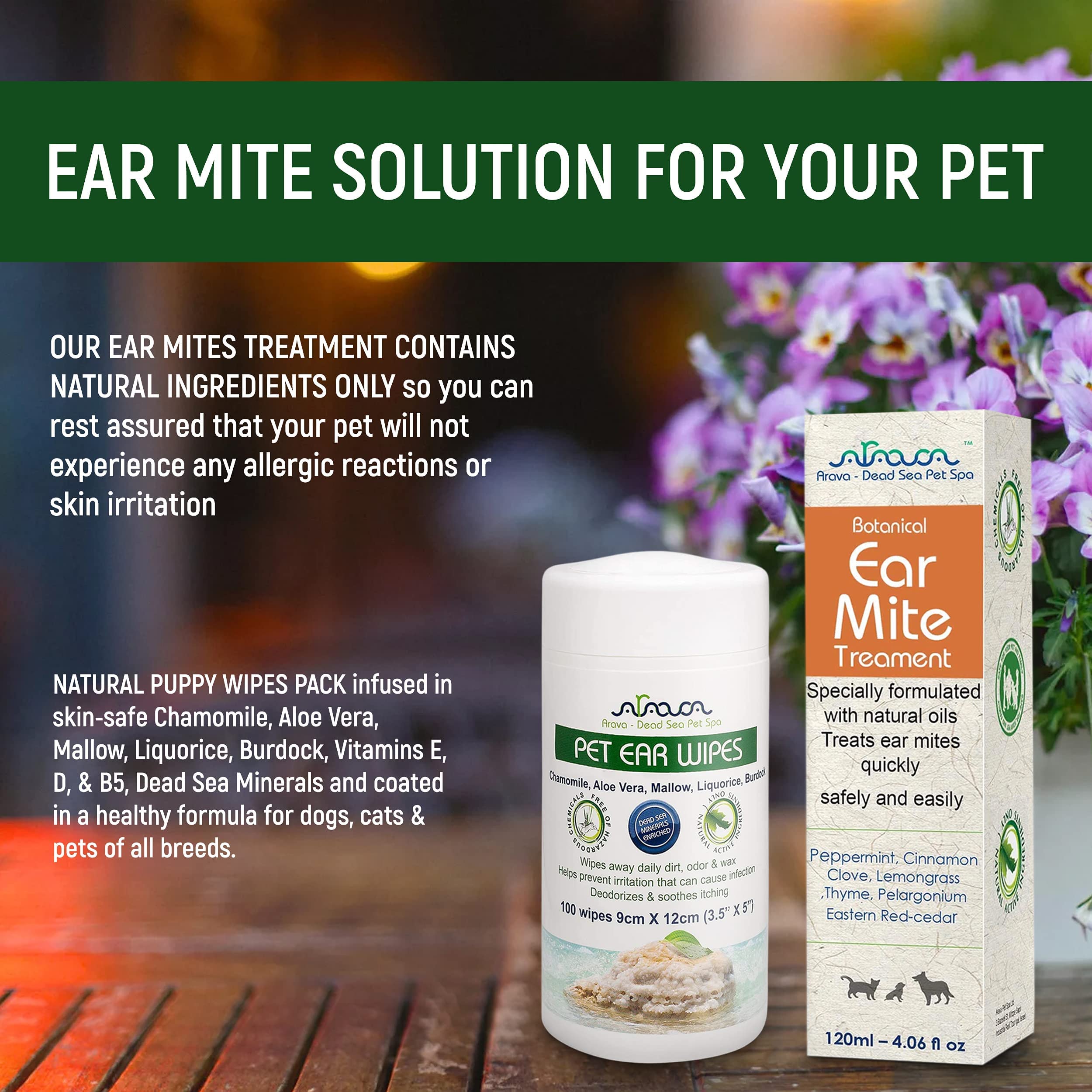 Mua Arava Natural Ear Mite Treatment for Cats and Dogs - Effective Ear ...