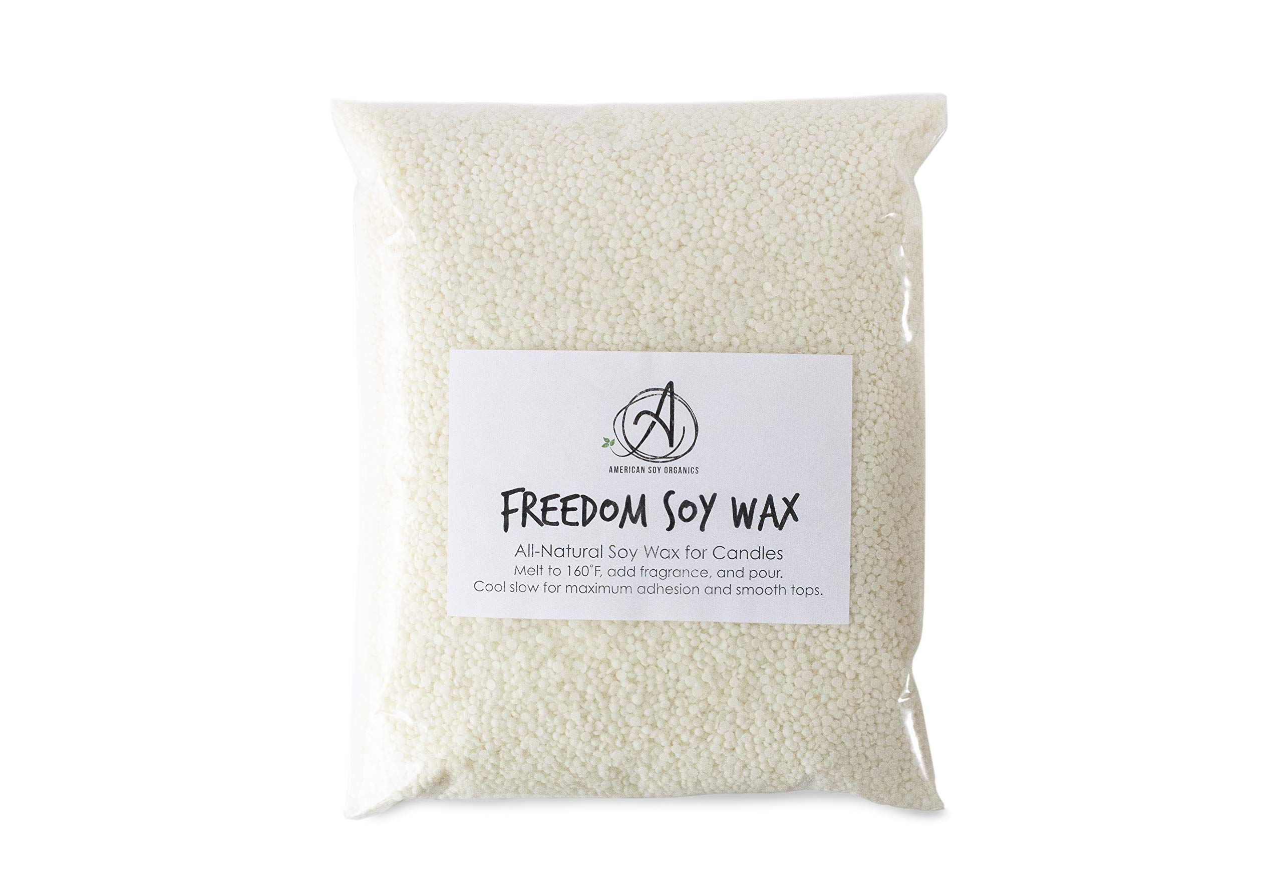 American Soy Organics 5 lb of Freedom Soy Wax Beads for Candle Making