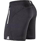 Anthem Athletics Dominance Mens Gym Shorts - 5" & 7" Inseam Athletic Running Shorts w/Zipper Pocket - Workouts, Bodybuilding