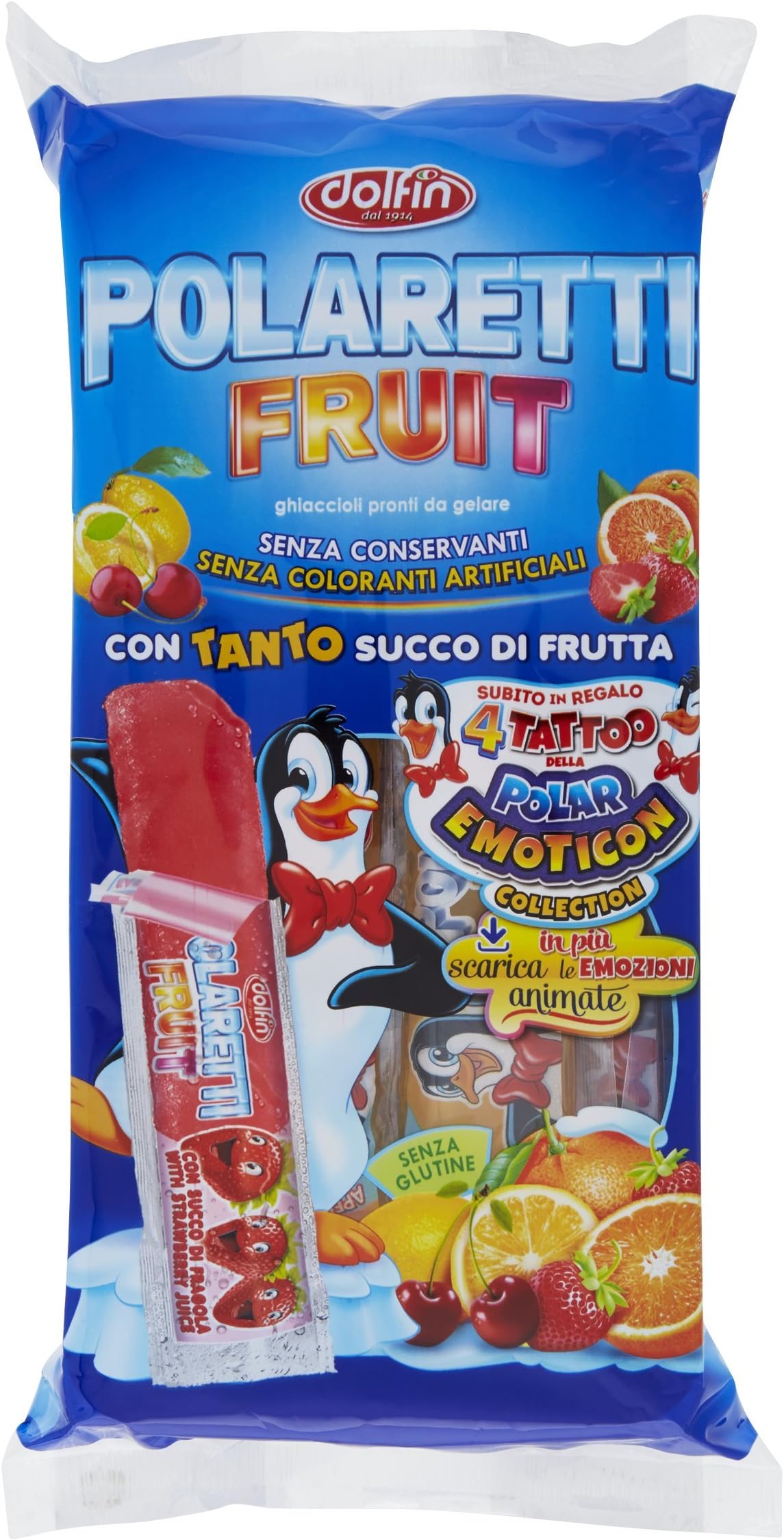 Polaretti fruit dolfin 10 polaretti confezione da 400 milliliter (1000057960)