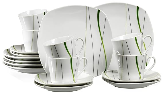 Ritzenhoff & Breker Kaffeeservice Grace, 18-teilig, Porzellangeschirr