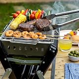 George Foreman Portable Charcoal BBQ, Lightweight, Foldable, Black view 3