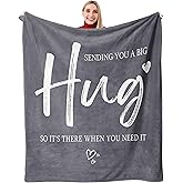 lemzcen Get Well Gifts for Women, Inspirational Gifts for Women/Men, Sympathy Gifts, Thinking of You Gifts/Breast Cancer Gifts/Feel Better Gifts for Women Men, Healing Hug Throw Blanket 60"X50"