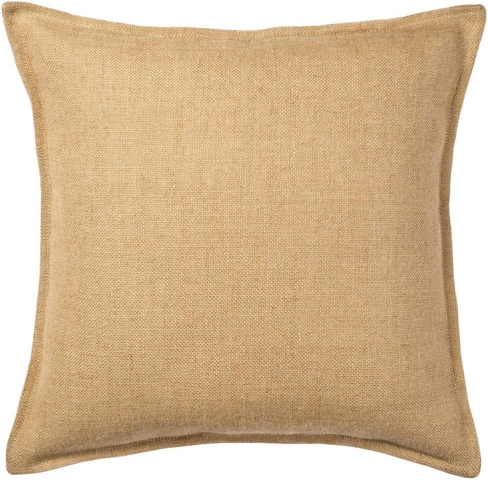 Amazon Com Carrygreen Washed Jute Burlap Plain Pillow Cover 20 X