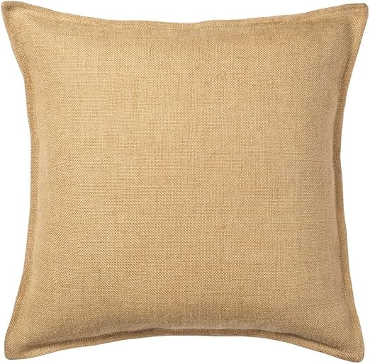 Amazon Com Carrygreen Washed Jute Burlap Plain Pillow Cover 20 X