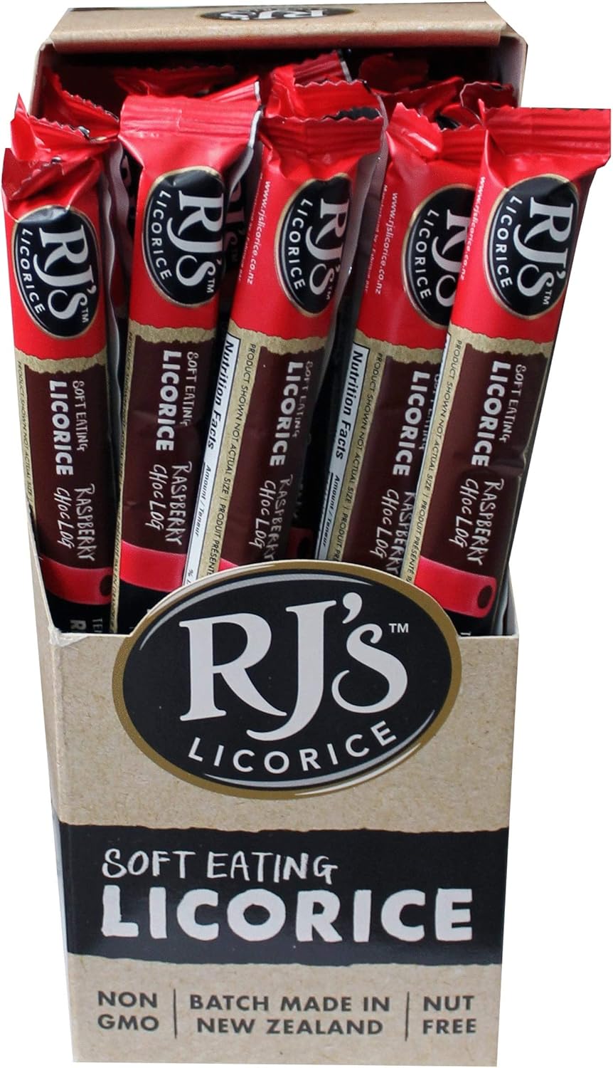 RJ'S Licorice Raspberry Choc Logs Soft Licorice, 25 Count Amazon.ca