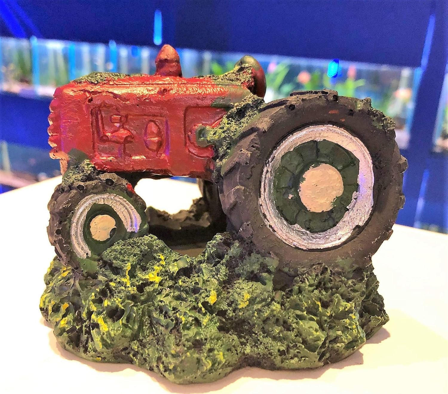 tractor fish tank decorations