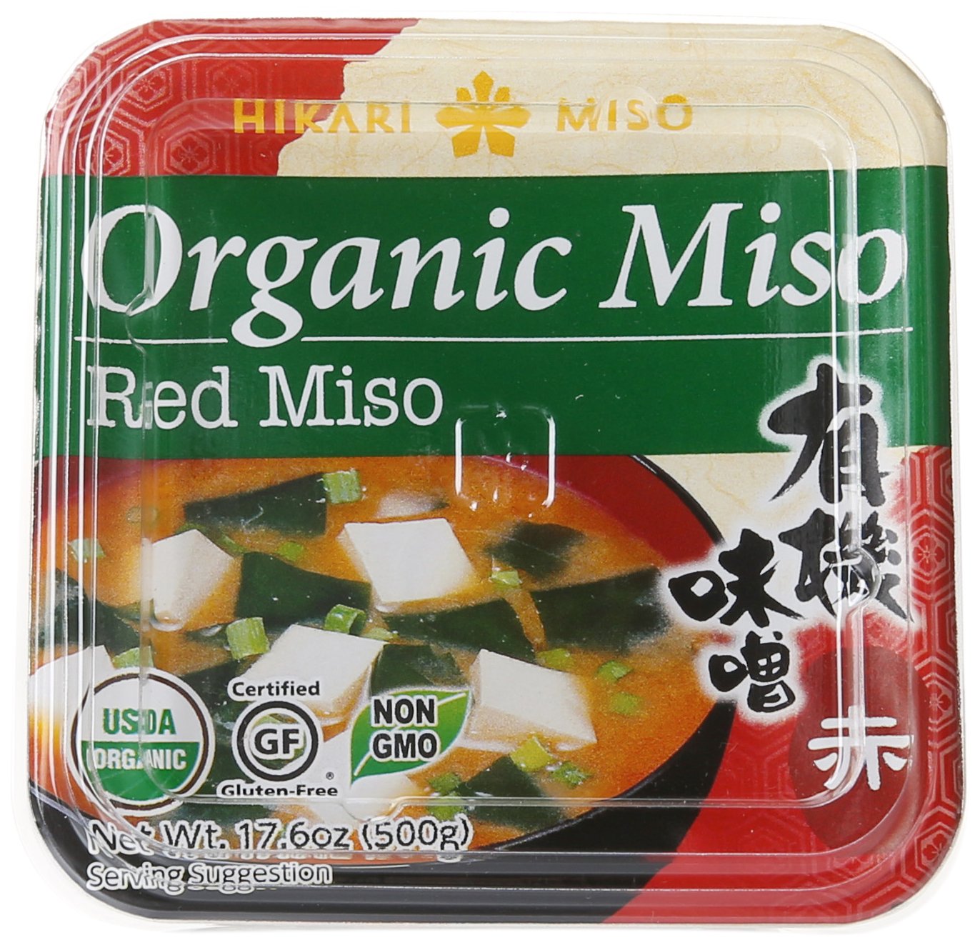 Hikari ORGANIC Red Miso Paste 1 tub, 17.6 oz