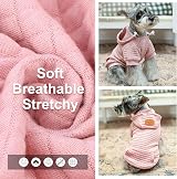 BEAUTYZOO Small Dog Hoodie Sweater with Pockets Leash Hole All Weather Coat view 3