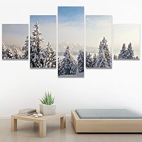 SIGNWIN 5 Panel Canvas Wall Art Modern Art...