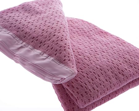 pink cellular blanket