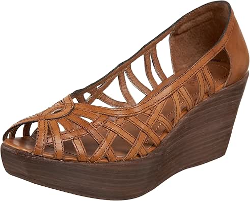 Amazon.com | nicole Women's Potluck Wedge Sandal, Butterscotch, 6 M US | Platforms & Wedges
