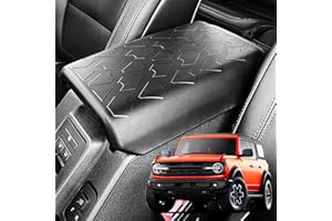 WRWJL TPE Center Console Armrest Cover for Ford Bronco Accessories 2025 2024 2023 2022 2021,Prevent Dog Scratches Center Cons