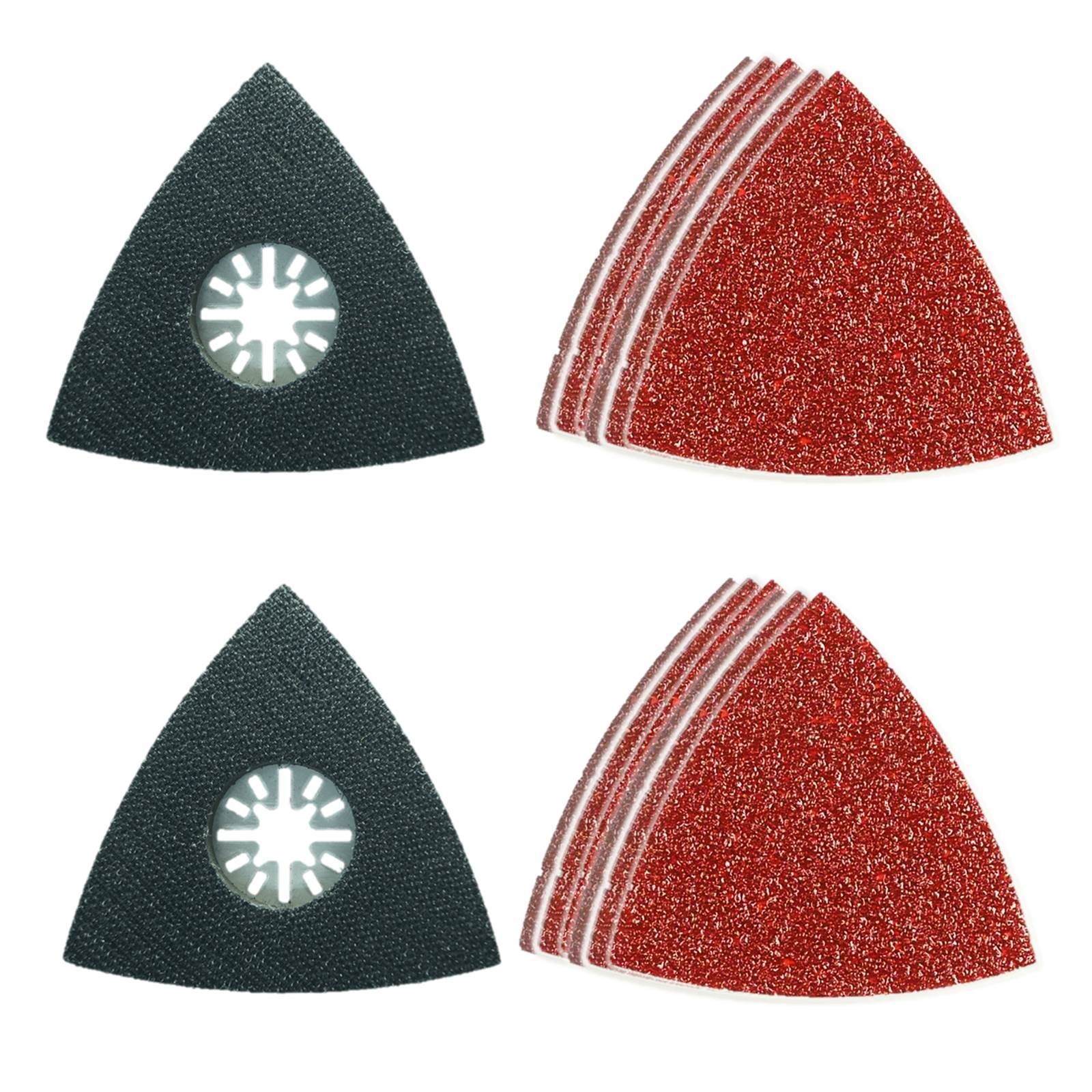 42 x TopsTools UNKA42SK 80mm x 80mm Sanding Kit Compatible with Bosch Fein (Non-StarLock) Makita Milwaukee Einhell Ergotools Hitachi Parkside Ryobi Worx Workzone Multitool Multi Tool Accessories