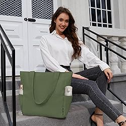 Buringer Corduroy Tote Bag for Women Large Shoulder
