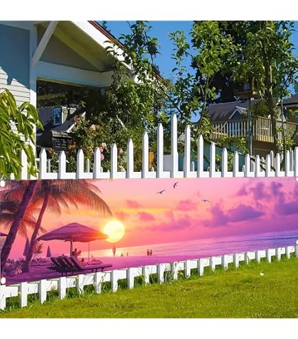 BlissYard 'Hello Summer' Hawaii Banner (180x109 Cm) - Strand Dekoration Für Indoor & Outdoor Partys