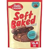 Betty Crocker Chocolate Caramel, Cookie Mix, Soft Baked, 16.4 oz | Soft, Chewy Texture, Stir With Butter, Water &amp; Eggs, Bakes In 15-17 Min, About 22 Servings Per Pouch