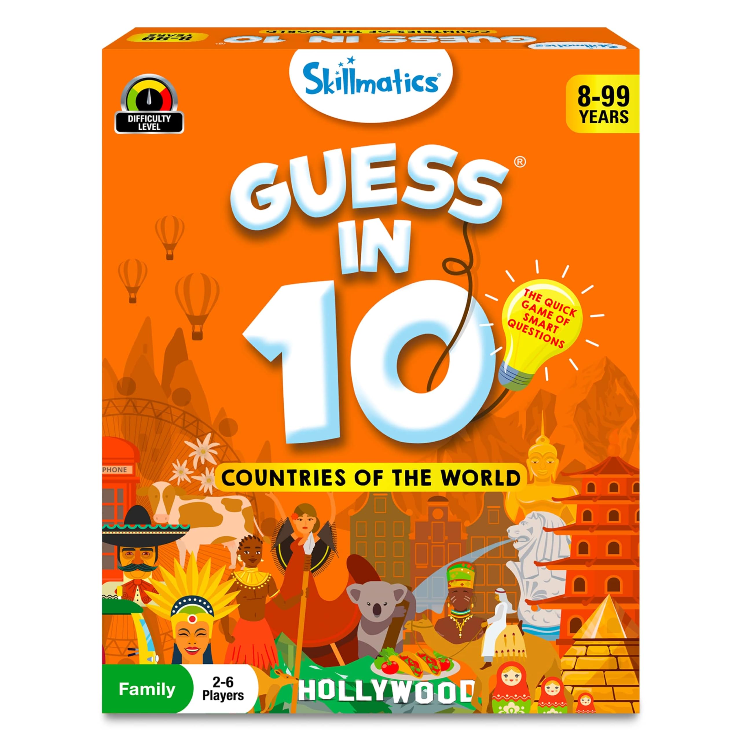 Skillmatics Guess in 10 Countries of the World, Perfect for Boys, Girls, Kids & Families Who Love Card Games, Educational Toys, Board Games, Trivia, Gifts for Ages 8, 9, 10 & Up