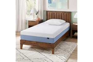 Zinus 8-Inch Twin Cooling Essential Memory Foam Mattress, White, Medium Feel, Fiberglass Free, Certified Safe Materials