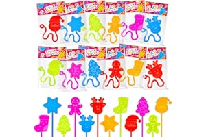 LEETOUS Christmas Sticky Hands Party Favors for Kids 20 PCS, Xmas Toys Gifts Goody Bag Stocking Stuffers for Toddlers, Christmas Pinata Non Candy Treat Bag Fillers, Holiday School Prize Trinkets for Students