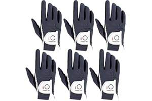 FINGER TEN Golf Gloves Men Right Left Handed Golfer Mens Glove RainGrip Hot Wet Weather Value 6 Pack, All Weather in Small Medium M/Large Large XL XXL 3XL