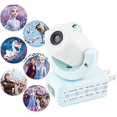 Projectables Disney Frozen 2 LED Projector Night Light, Plug-In, Dusk-to-Dawn, Elsa, Anna, and Olaf, Ideal for Hallway, Bedroom, Nursery, or Playroom – 45028