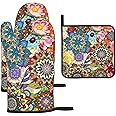 CJINZHI Pot Holders For Kitchen, 4pcs Fabric Patchwork Mats