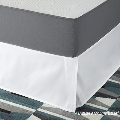 Zinus SmartBase Easy On/OFF Bed Skirt for 18-Inch Mattress Twin