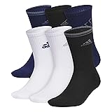 adidas Men's Athletic 6-Pack, Cushioned Crew Socks