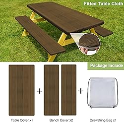 Picnic Table Cover with Bench Covers Camping