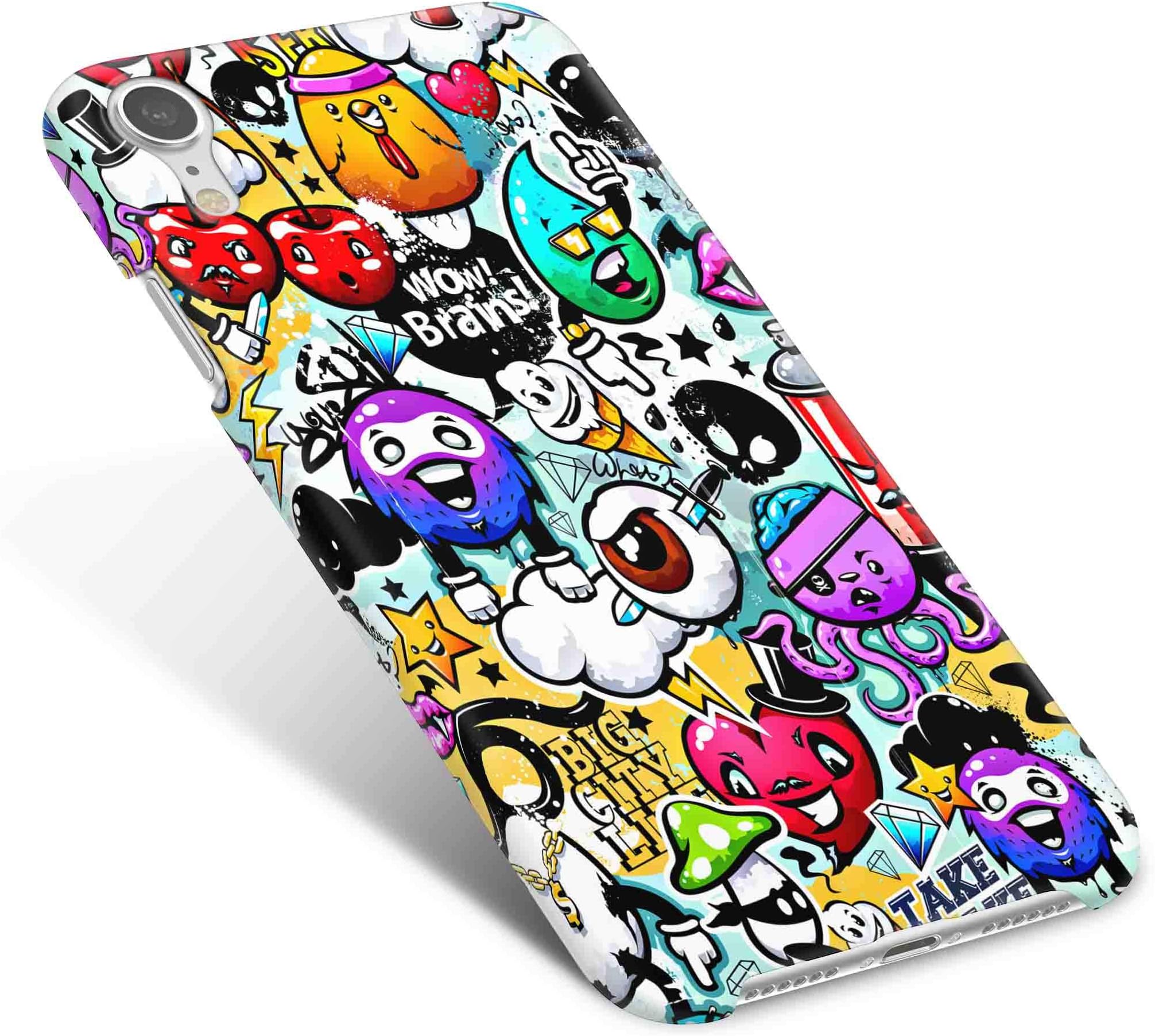 Cover Affair Funky/Cool/Funny Cartoon Printed Designer Slim Light Weight Back Cover Case Compatible with Apple iPhone Xr/Apple iPhone 10r