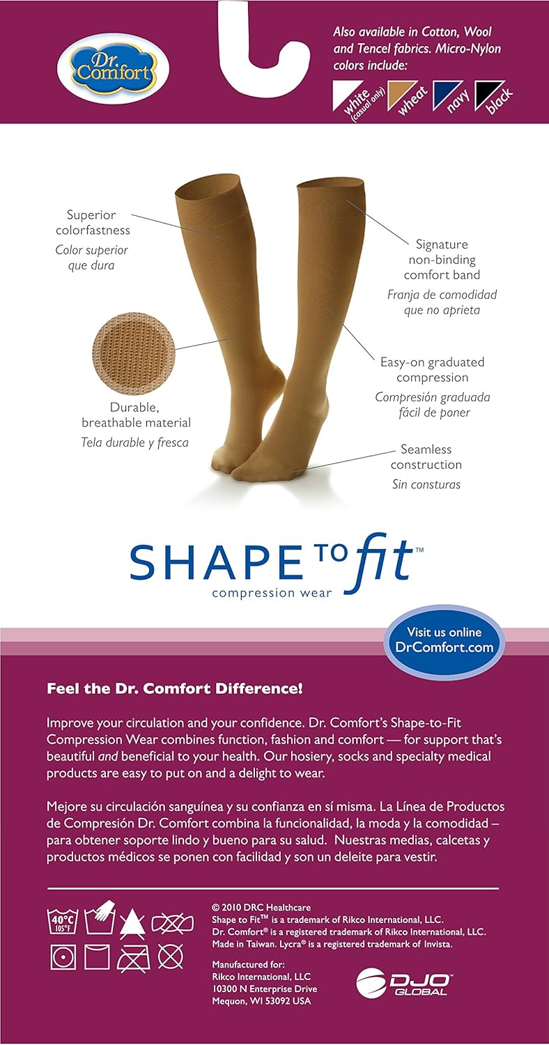 Amazon Com Dr Comfort Women S Micro Nylon Graduated Compression