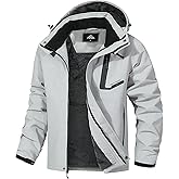 MAOYSSEN Men's Mountain Ski Jacket Waterproof Winter Coat Warm Snowboarding Jacket Snow Windbreaker Hooded for Hiking