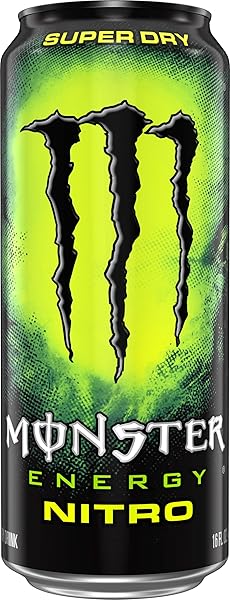 MONSTER ENERGY NITRO SUPER DRY, MAXIMUM STRENGTH, ENERGY DRINK, 16 OUNCE