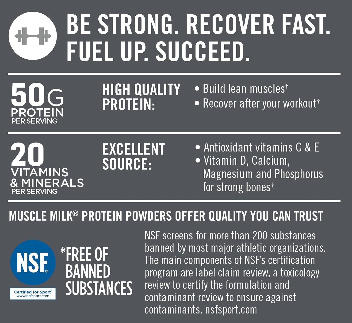 Muscle Milk Pro Series Protein Powder, Knockout Chocolate, 50g Protein, 2.54 Pound, 14 Servings: Health & Personal Care