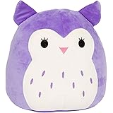 Kellytoy Squishmallow 8 Inch Holly the Purple Owl Super Soft Plush Toy Pillow Pet