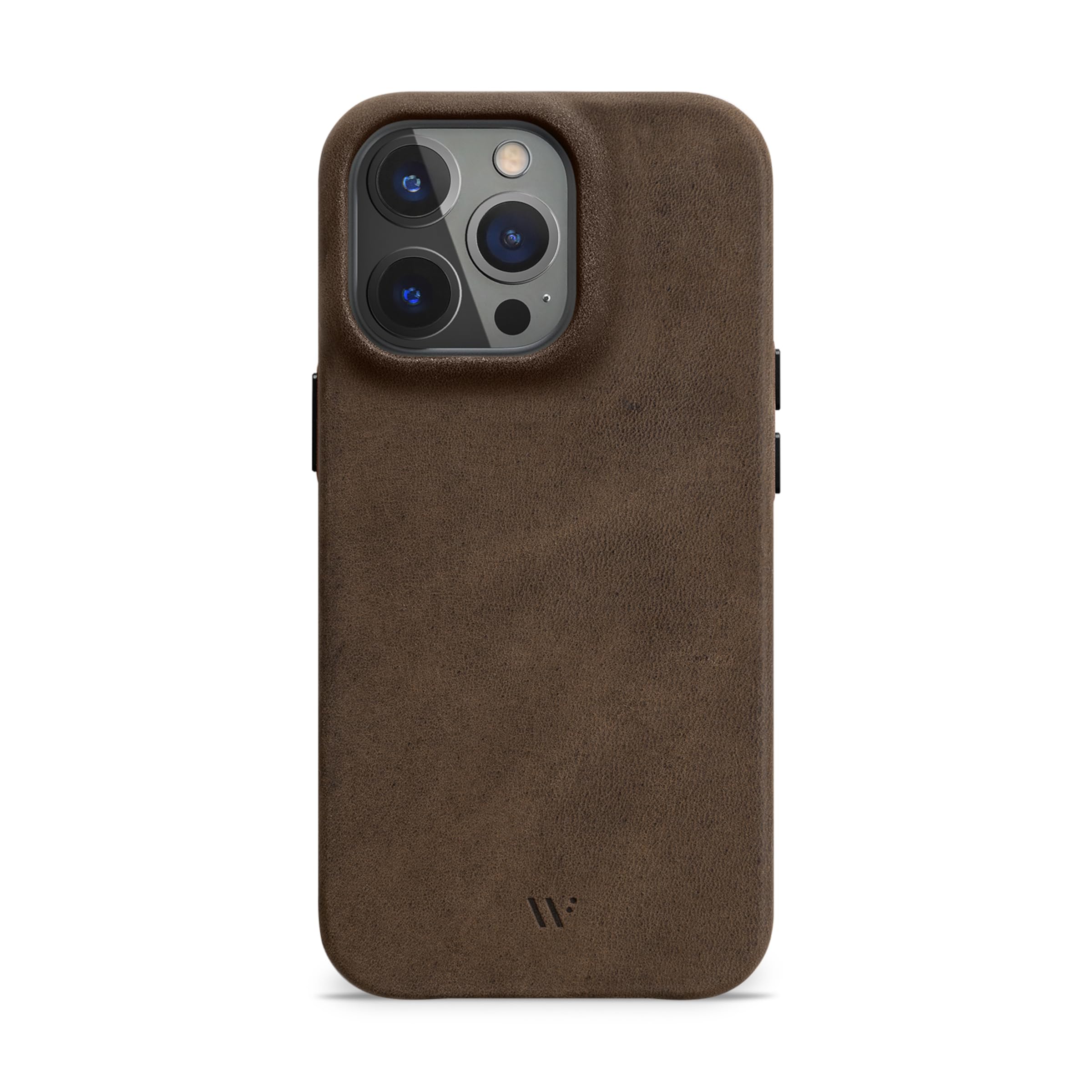 WIIUKA Case for iPhone 14 Pro, Leather from Germany, Leather Extra Thin, Premium Mobile Phone Case, Qi, Vintage Brown