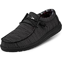 Hey Dude Men's Wally Sox | Men's Loafers | Men's Slip On Shoes | Comfortable & Light-Weight