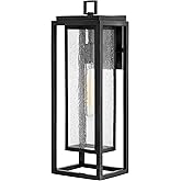 Hinkley Republic 1005BK-LL Large Outdoor LED Wall Mount Lantern Light, Transitional/Modern, Double Frame Design, Coastal Elem