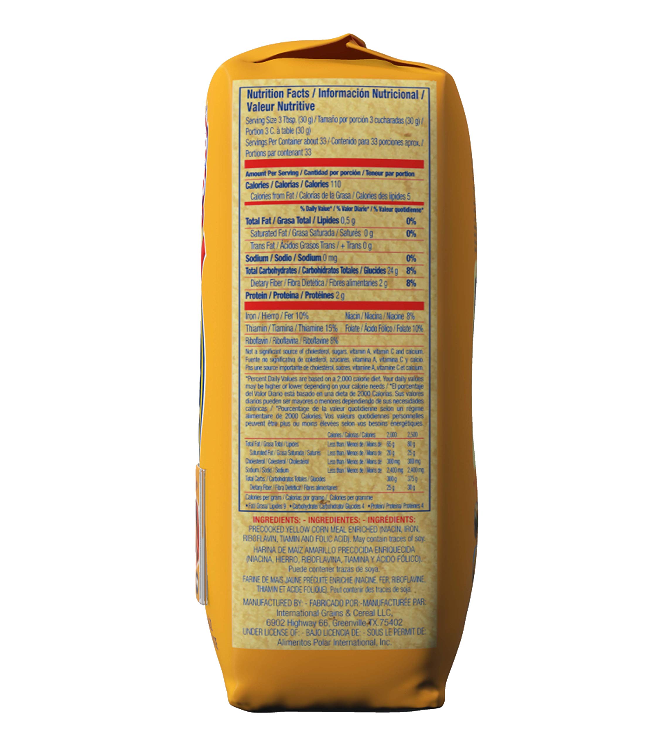 P.A.N. Yellow Corn Meal Precooked Gluten Free and Kosher Flour for