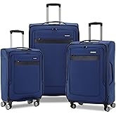 Samsonite Ascella 3.0 Softside Expandable Luggage with Spinner Wheels, 3-Piece Set (20/24/28), Sapphire Blue