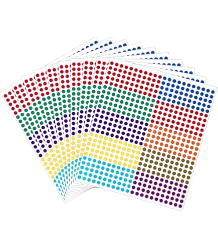 700 Coloured Sticky Dots Labels Round Dots Self Adhesive Dots Assorted - View #12