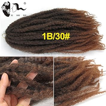 Amazon Com 3pcs Afro Kinky Marley 18 Inch Braids Hair Extensions