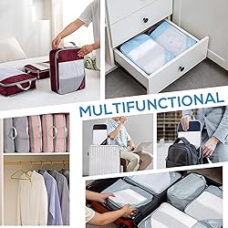 Compression Packing Cubes for Travel, 5 Set Packing